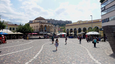 Athen - Monastiraki Platz