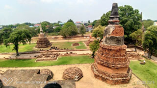 Ayutthaya - Kleinere Prangs im Wat Ratchaburana