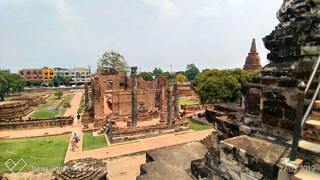 Ayutthaya - Vihan ohne Dach im Wat Ratchaburana
