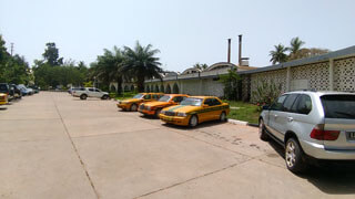 Banjul - Atlantic Hotel Parkplatz