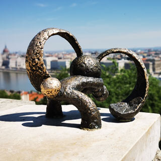 Budapest - Miniskulpturen von Kolodko
