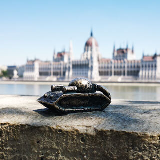 Budapest - Miniskulpturen von Kolodko