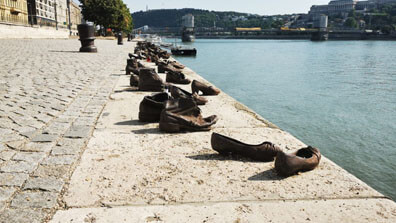 Budapest - Mahnmal Schuhe am Donauufer