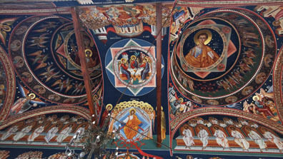 Bukarest - Wandbemalung der St. George Kirche