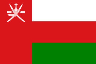 Flagge Sultanat Oman