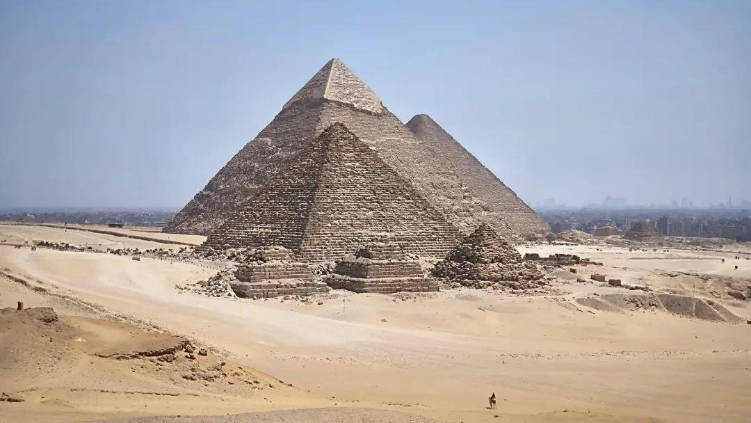 Gizeh - bester Blick auf die Pyramiden