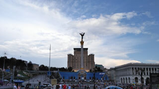Kiew - Unabhängigkeitsplatz Majdan Nesaleschnosti