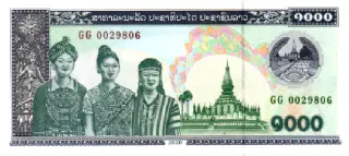 Laos - 1.000 KIP Banknote