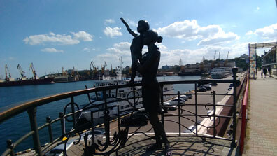 Odessa - Skulptur " Die Frau des Seemanns"