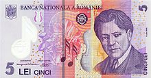 Rumänien - 5 Lei Geldschein