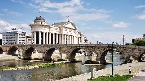 Skopje - Historische Steinbrücke