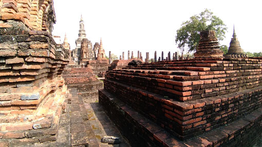 Sukhothai - Labyrinth in den Ruinen