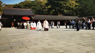 Tokio - Beerdigung im Meiji Schrein