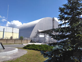 Tschernobyl - Reaktor Block 4 mit Sarkophag